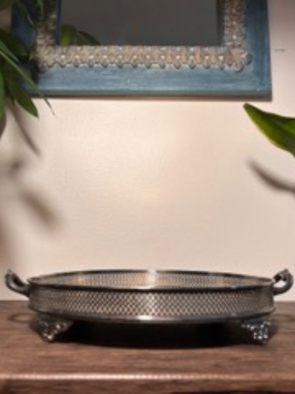 Vintage Sheffield Silver Co EPC Round Serving Tray - Picture 4 of 8